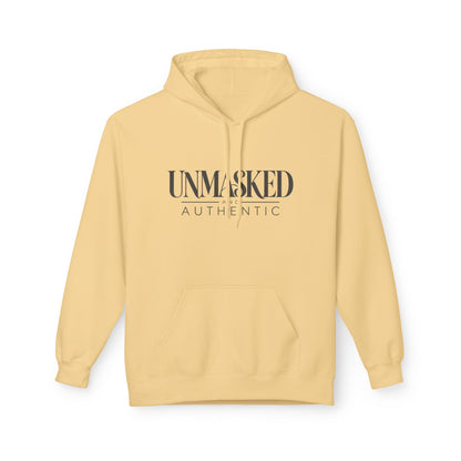 UNMASKED Hoodie — Midweight Unisex Fleece Pullover