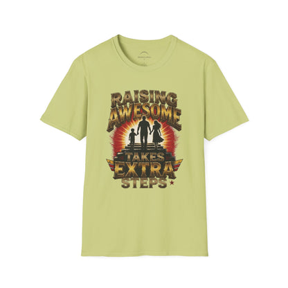 Raising Awesome (Takes Extra Steps) Family Pride Tee