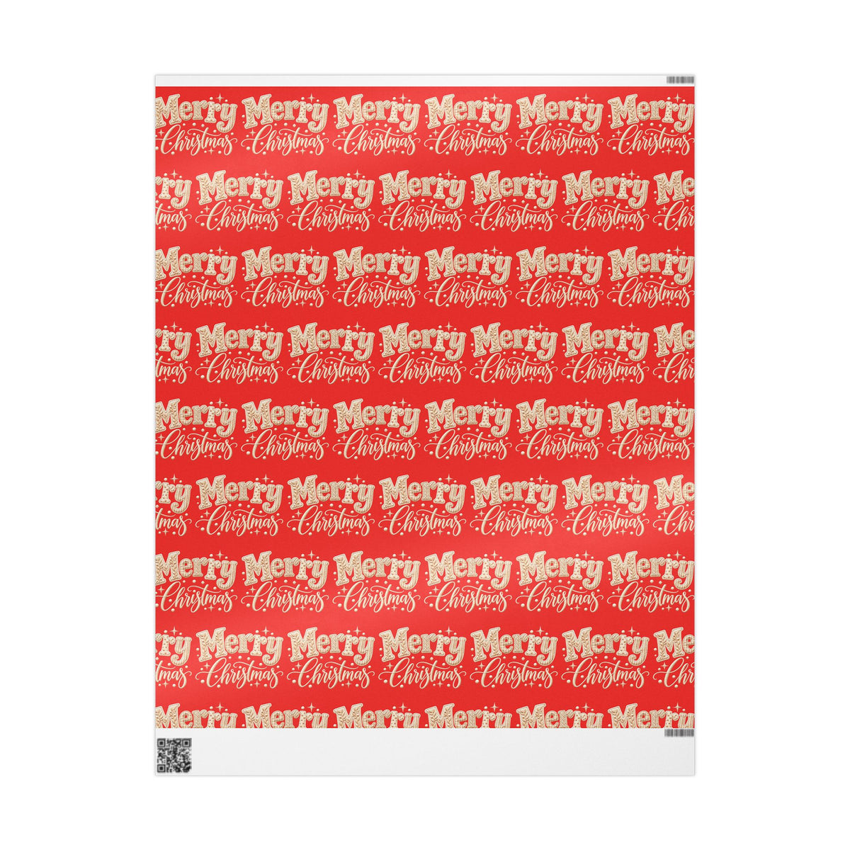 Merry Christmas Wrapping Paper 30" X 36"