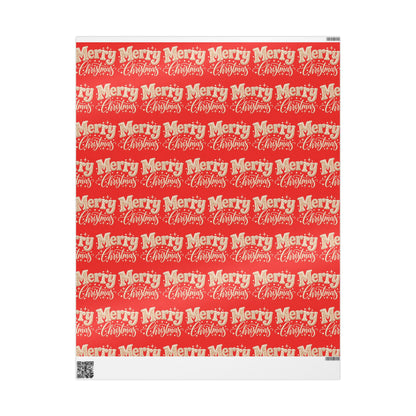 Merry Christmas Wrapping Paper 30" X 36"