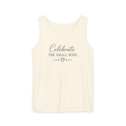 Celebrate the Small Wins Tank Top — Inspirational Graphic Tank