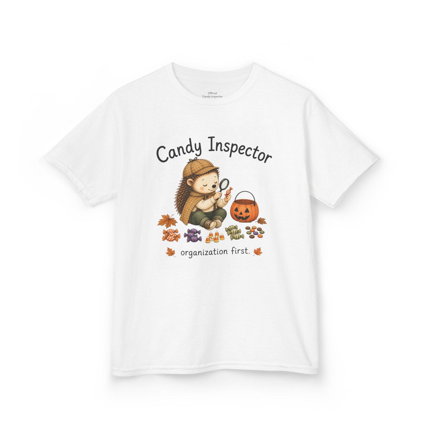 Youth T-Shirt — "Candy Inspector" Halloween Trick-or-Treat Shirt