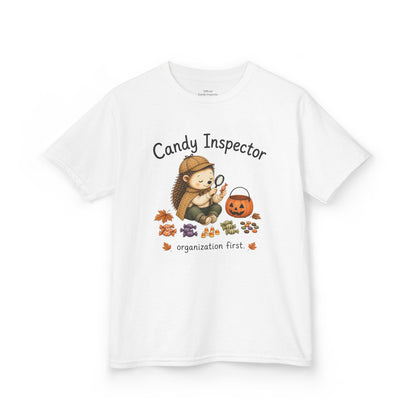 Youth T-Shirt — "Candy Inspector" Halloween Trick-or-Treat Shirt