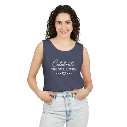 Celebrate the Small Wins Tank Top — Inspirational Graphic Tank