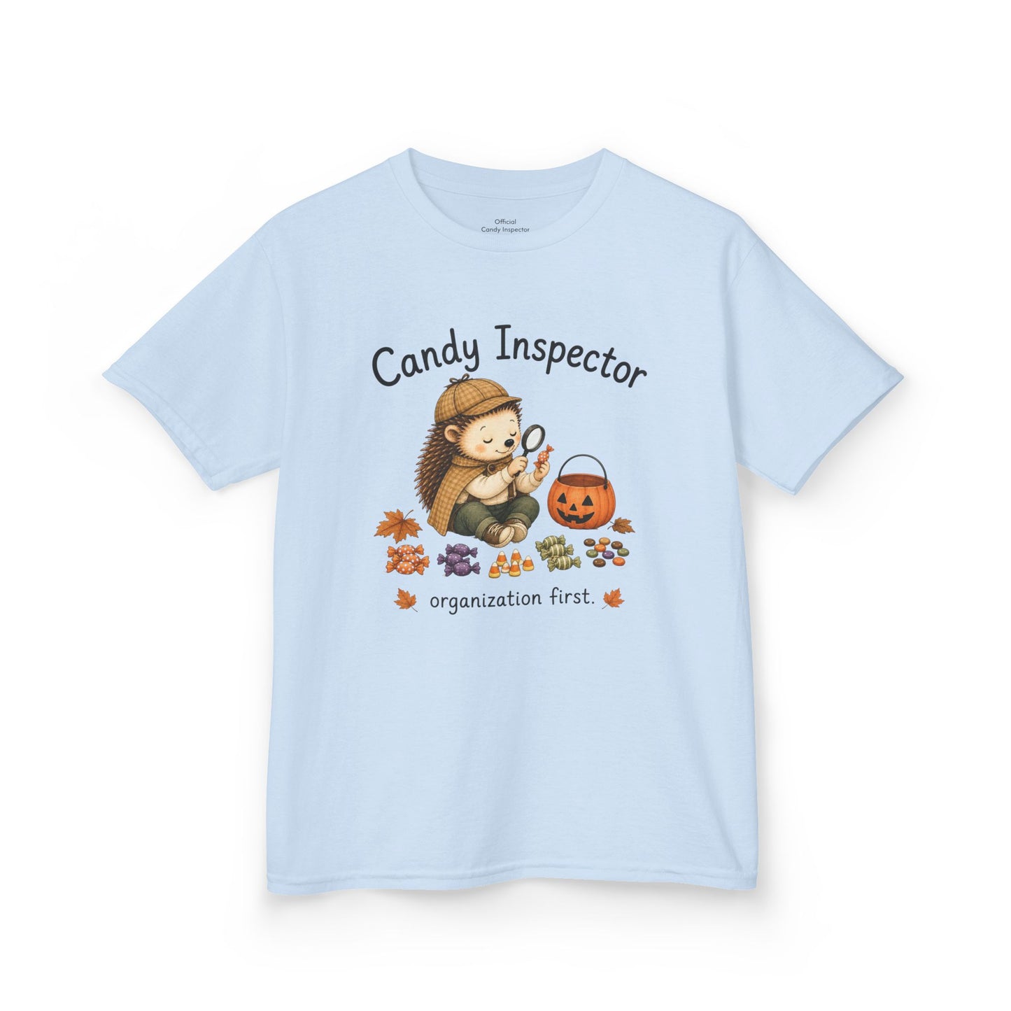 Youth T-Shirt — "Candy Inspector" Halloween Trick-or-Treat Shirt