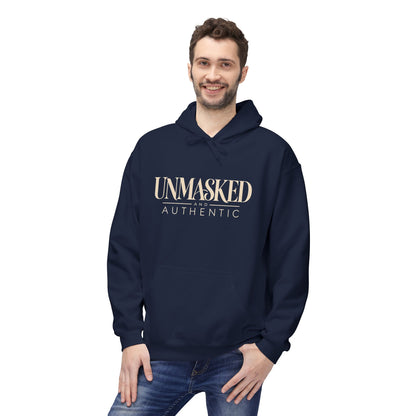 UNMASKED Hoodie — Midweight Unisex Fleece Pullover