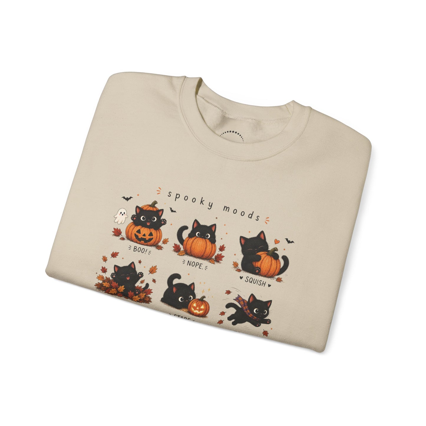 Mini Cats Halloween Sweatshirt — "Spooky Moods"