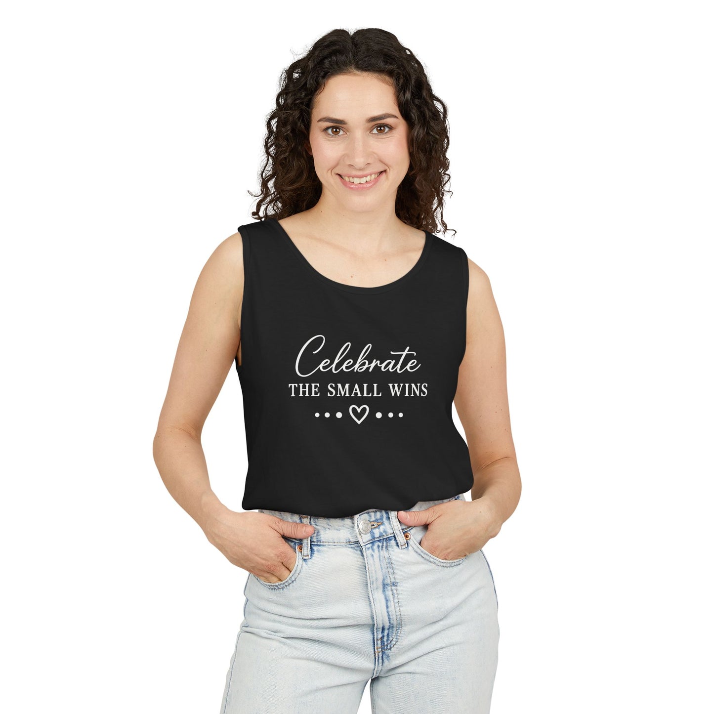 Celebrate the Small Wins Tank Top — Inspirational Graphic Tank