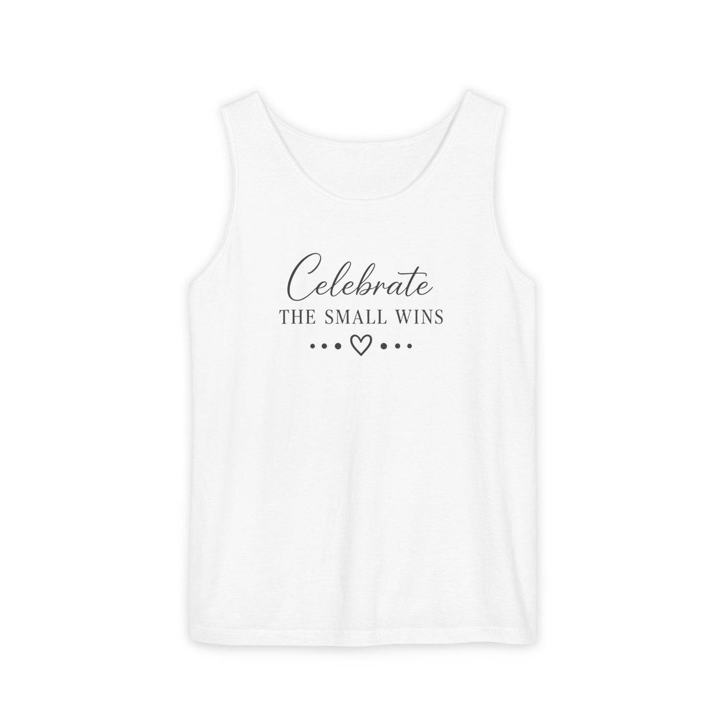 Celebrate the Small Wins Tank Top — Inspirational Graphic Tank