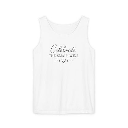 Celebrate the Small Wins Tank Top — Inspirational Graphic Tank