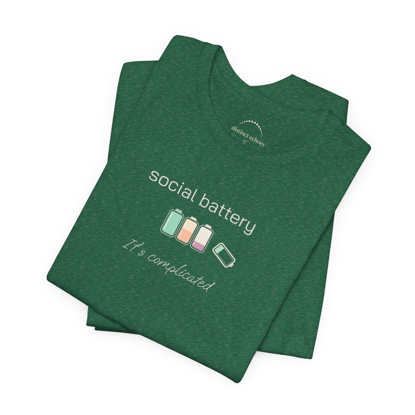 Social Battery Tee – “Social Battery” Low Charge Graphic T‑Shirt
