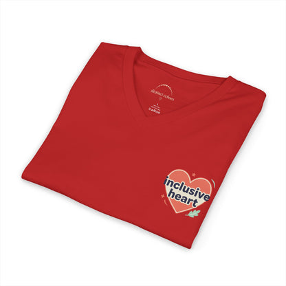 Inclusive Heart V-Neck T-shirt