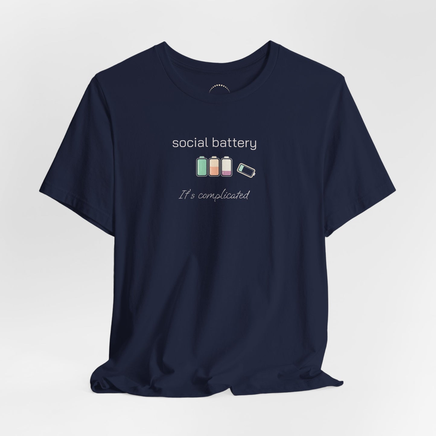 Social Battery Tee – “Social Battery” Low Charge Graphic T‑Shirt