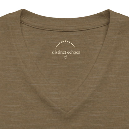 Women's V-Neck Tee - "Already at Capacity For Tomorrow"