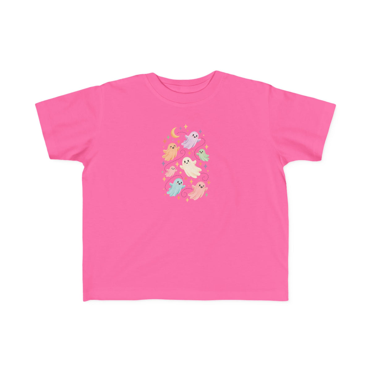 Toddler Tee — Pastel Ghosts Cute Halloween Graphic