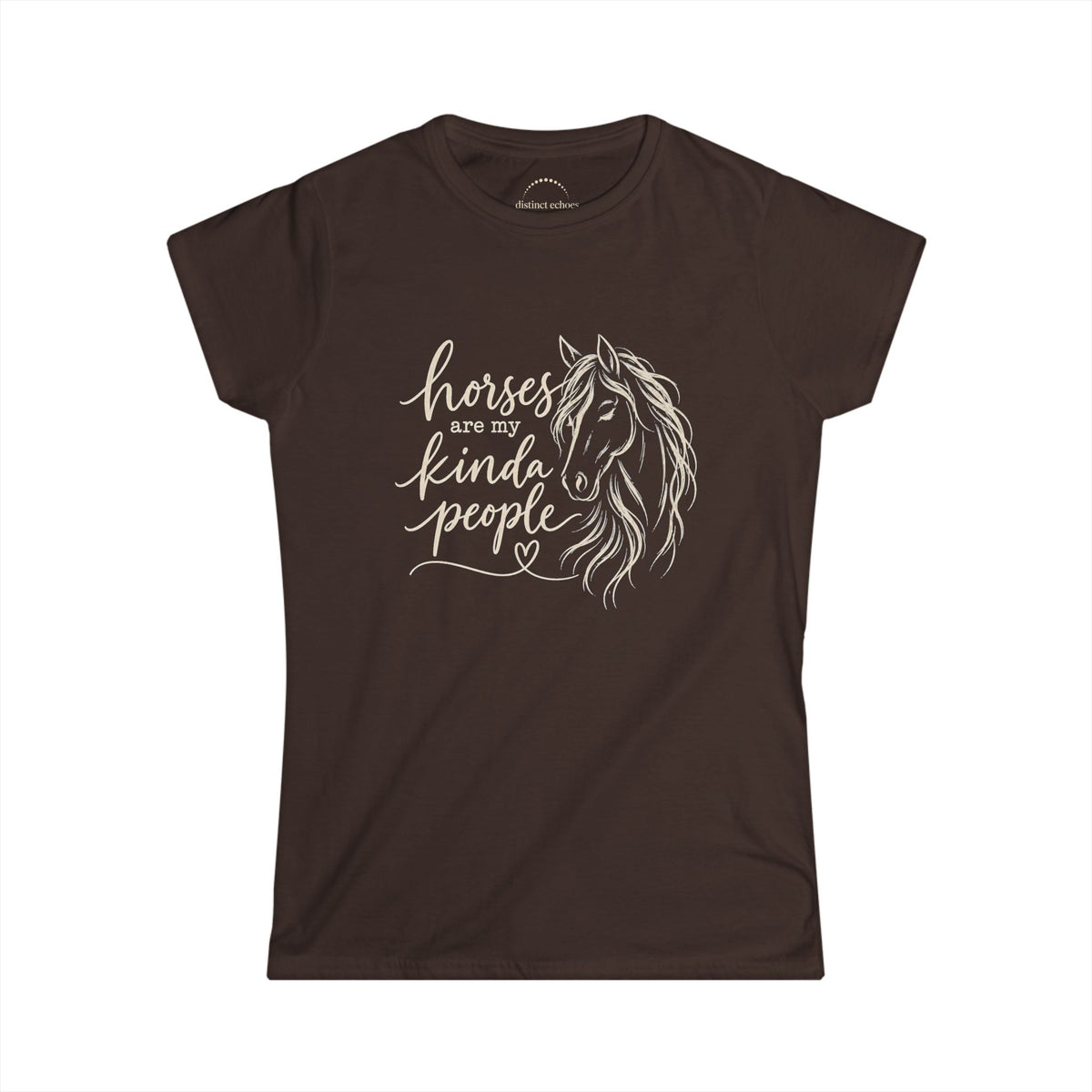 "Horses Are My Kinda People" Women's Softstyle Tee