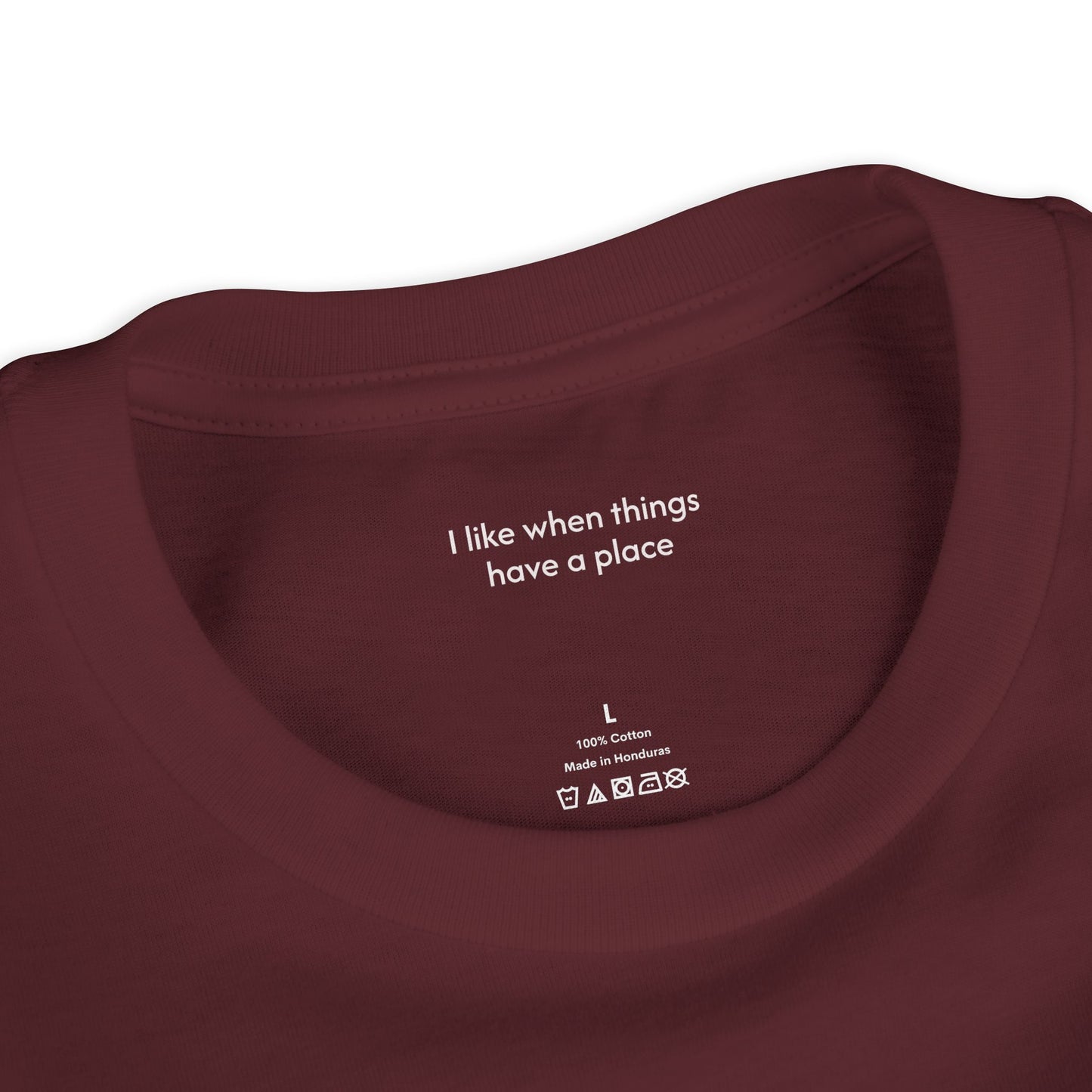 Youth Tee — "Putting Things in Order Helps Me Feel Calm" Cute Hedgehog Kids Shirt