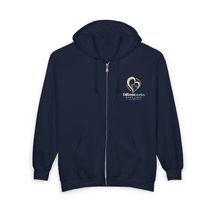 Love Without Limits Full Zip Hoodie — "Different Stories Same Love"  Signature Collection No. 002
