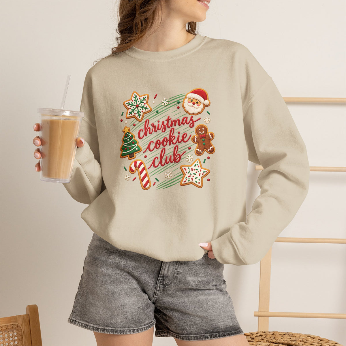 Christmas Cookie Club Cozy Sweatshirt