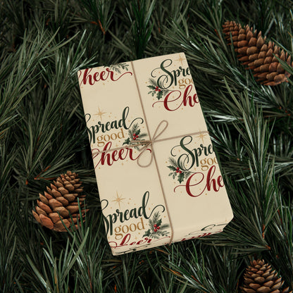 Spread Good Cheer - Christmas Wrapping Paper 30" x 36"