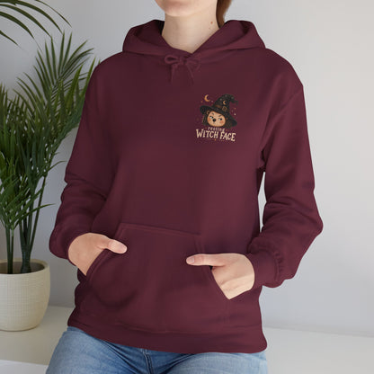 Halloween Hoodie - "Resting Witch Face" Funny Fall Graphic Comfort