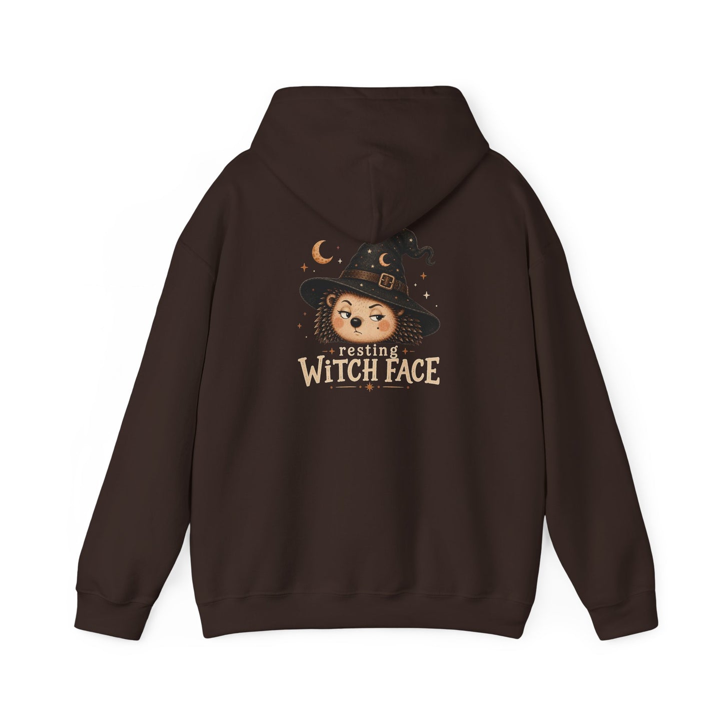 Halloween Hoodie - "Resting Witch Face" Funny Fall Graphic Comfort