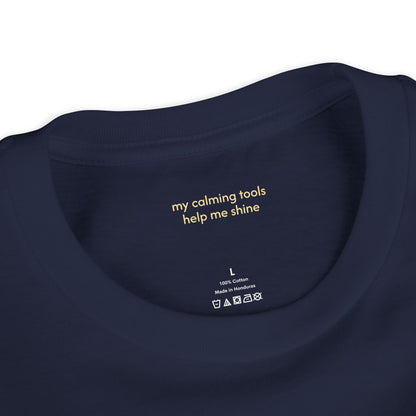 Youth Tee — "Squeezes help me with big feelings" Cute Hedgehog Emotional Support Shirt