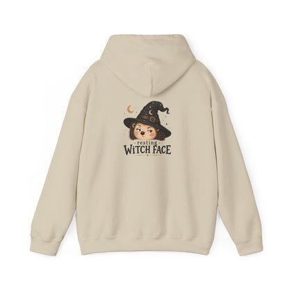 Halloween Hoodie - "Resting Witch Face" Funny Fall Graphic Comfort