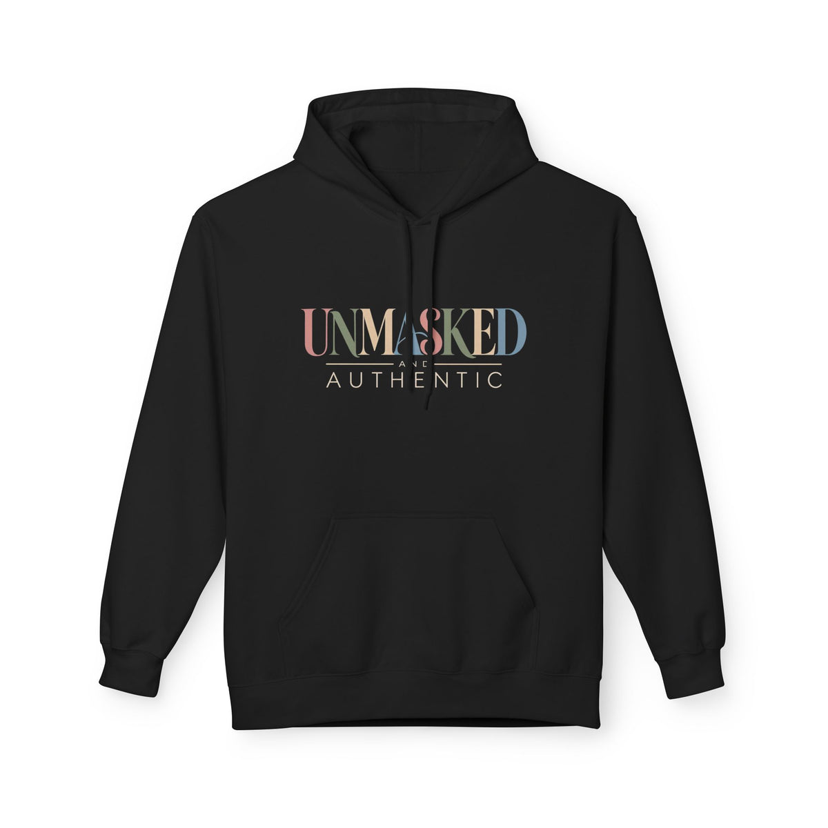 UNMASKED Hoodie — Midweight Unisex Fleece Pullover