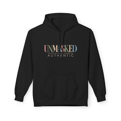UNMASKED Hoodie — Midweight Unisex Fleece Pullover