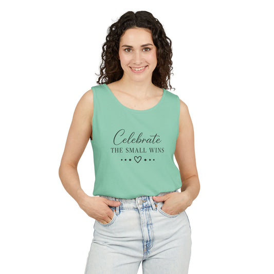 Celebrate the Small Wins Tank Top — Inspirational Graphic Tank
