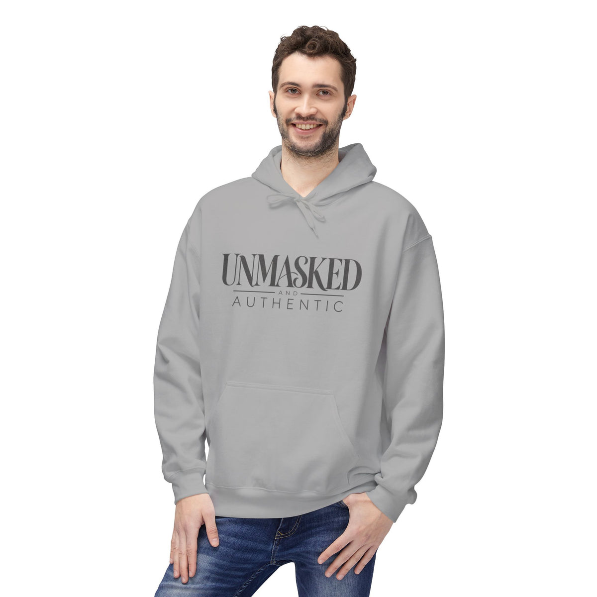 UNMASKED Hoodie — Midweight Unisex Fleece Pullover