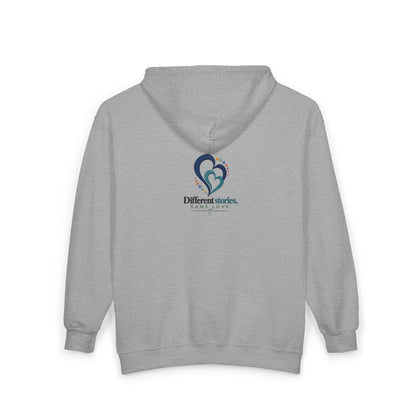 Love Without Limits Full Zip Hoodie — "Different Stories Same Love"  Signature Collection No. 002