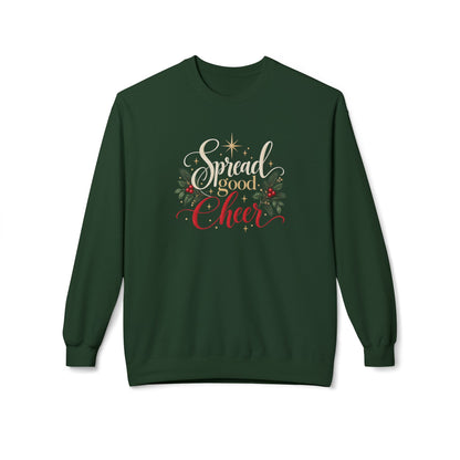 Spread Good Cheer - Christmas Midweight Fleece Sweatshirt, S - 4XL