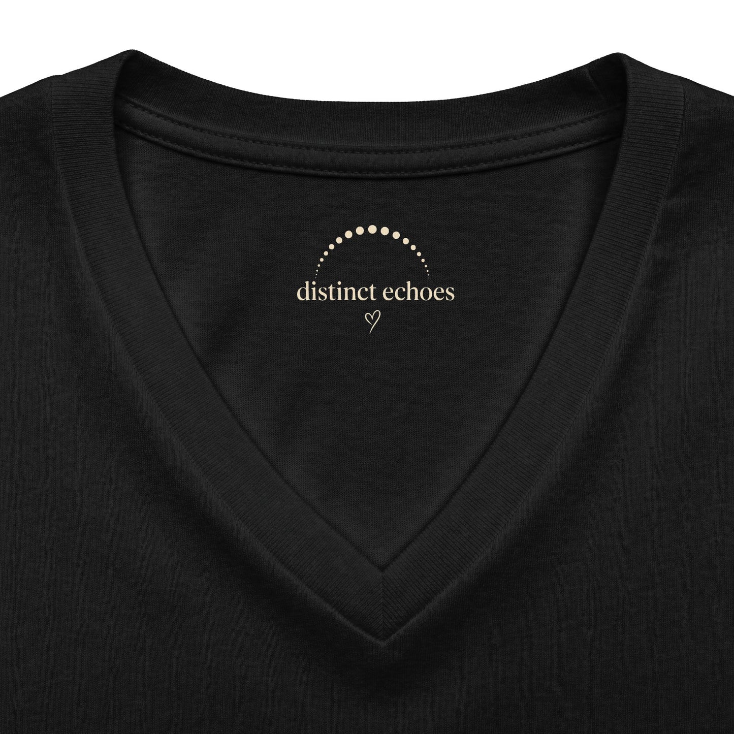Spook-ish V‑Neck Tee — "Caffeinated & Mildly Haunted" Halloween Coffee Shirt