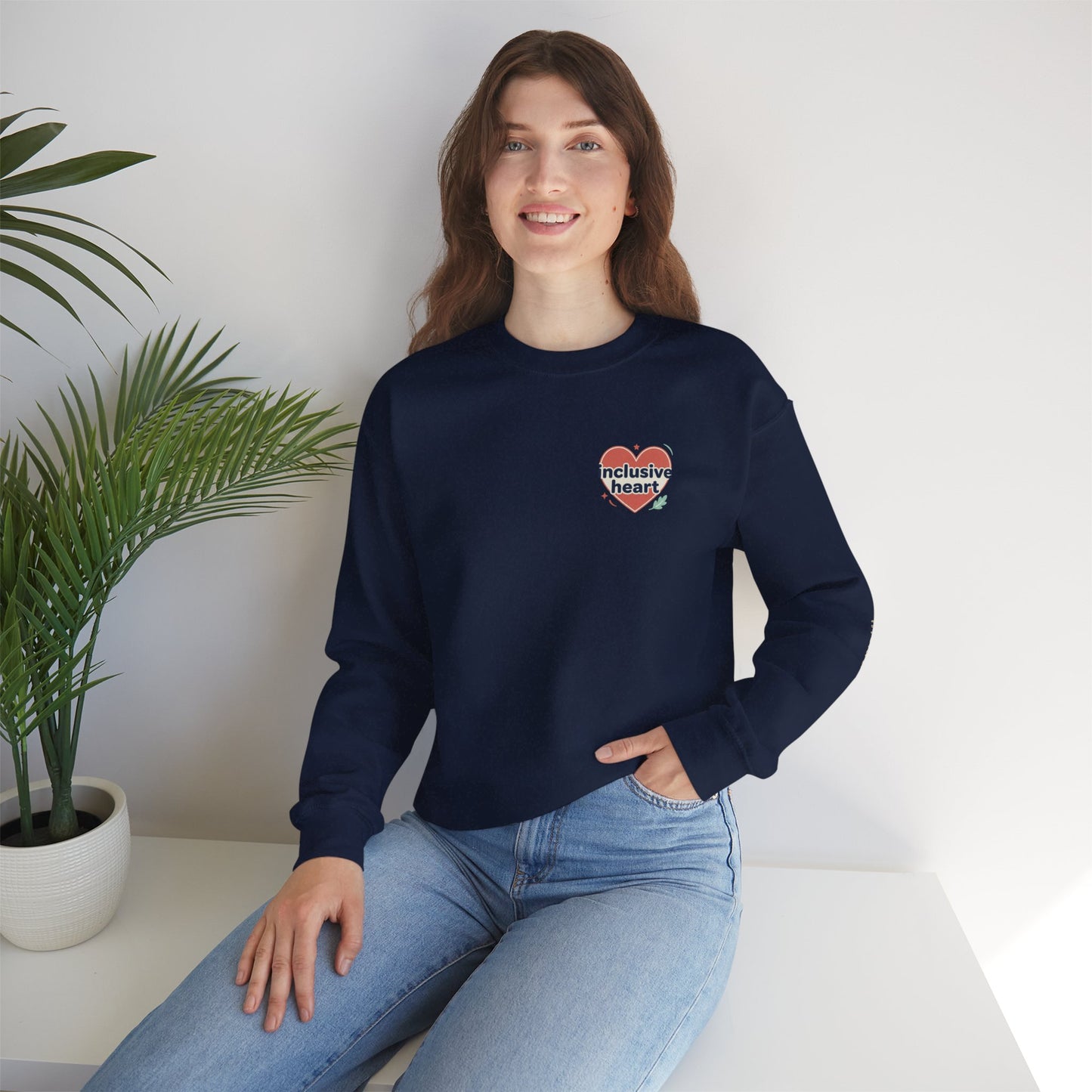 Inclusive Heart Crewneck Pullover