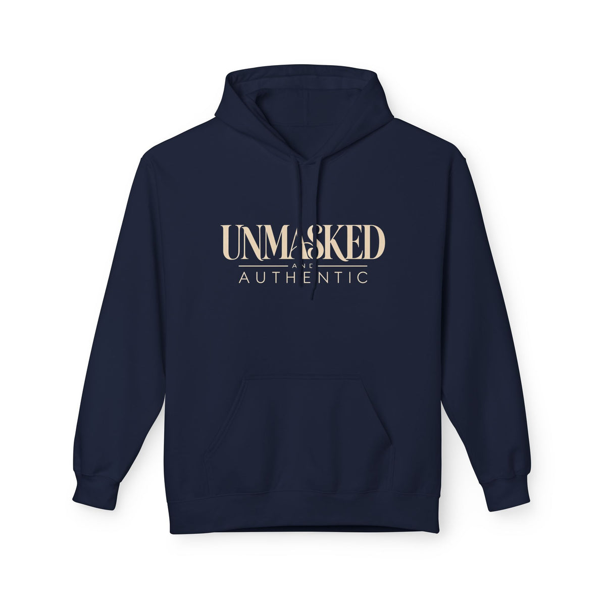 UNMASKED Hoodie — Midweight Unisex Fleece Pullover