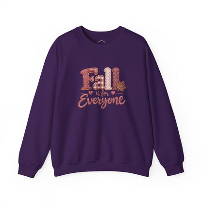 "Fall Is For Everyone " Faux-Embroidery Sensory Friendly Sweatshirt