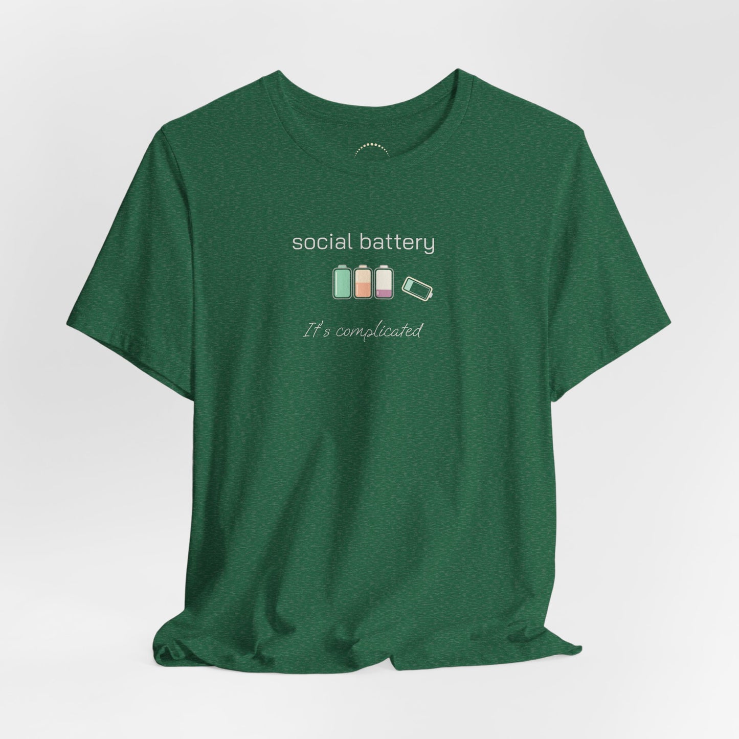 Social Battery Tee – “Social Battery” Low Charge Graphic T‑Shirt