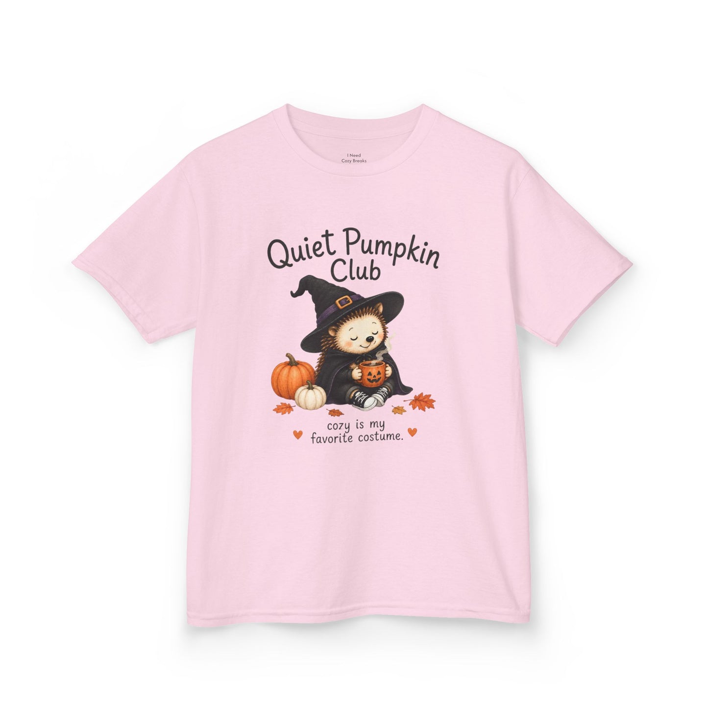 Quiet Pumpkin Club Kids Tee — Cute Witch Halloween