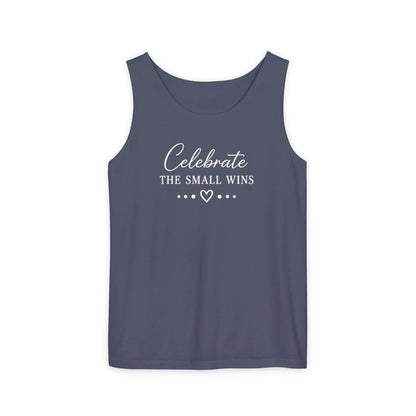 Celebrate the Small Wins Tank Top — Inspirational Graphic Tank
