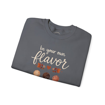 Playful Sweatshirt — "Be Your Own Flavor" Cake Pop Graphic