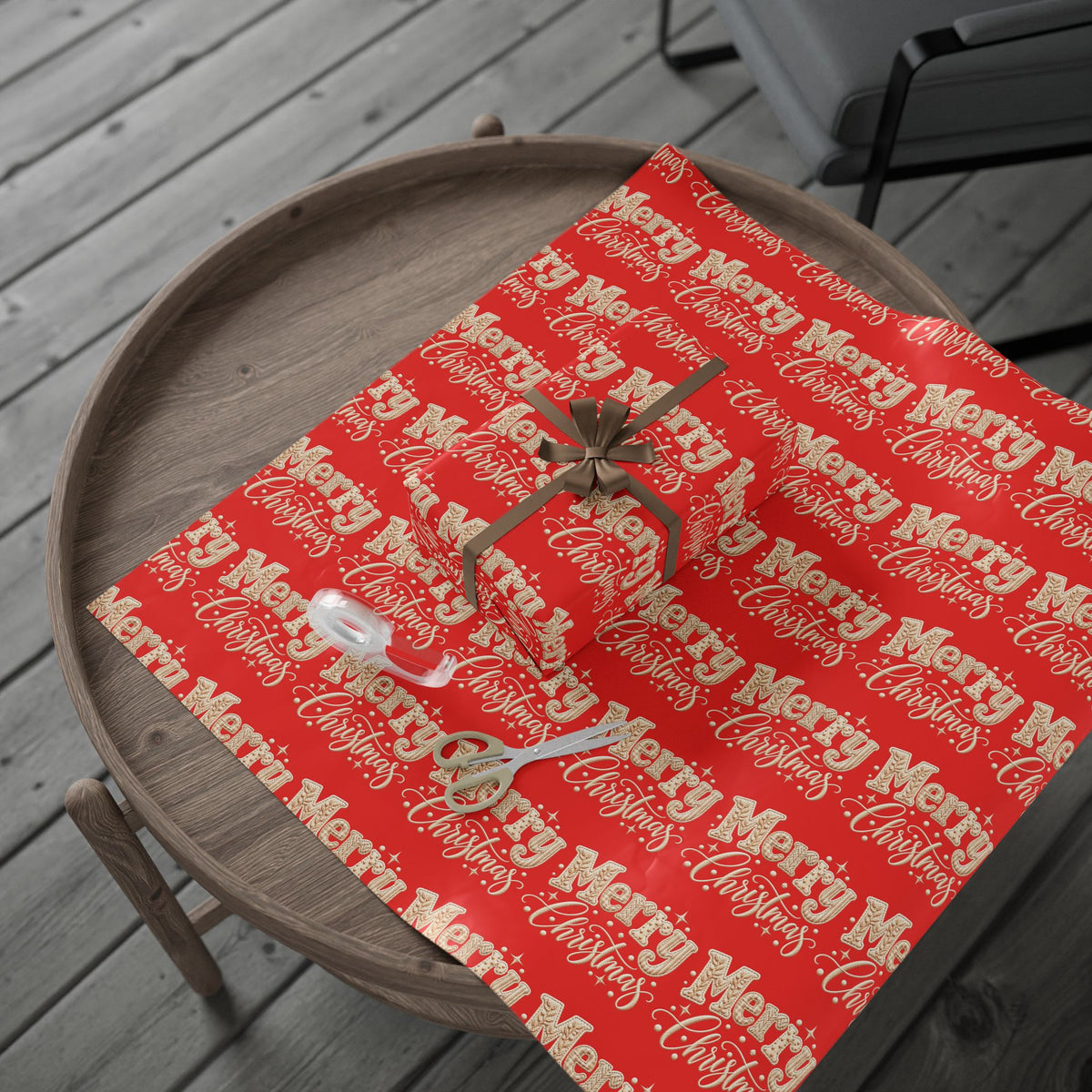Merry Christmas Wrapping Paper 30" X 36"