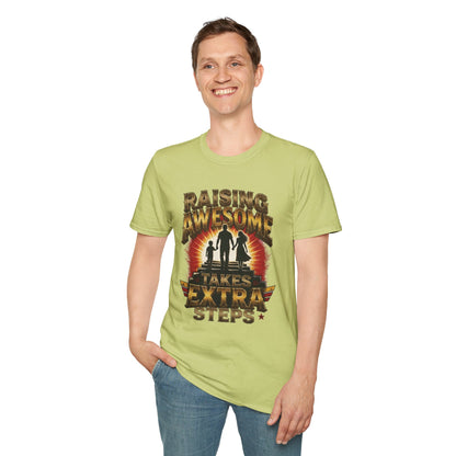 Raising Awesome (Takes Extra Steps) Family Pride Tee