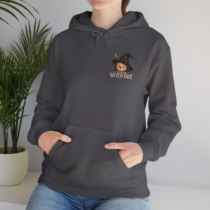 Halloween Hoodie - "Resting Witch Face" Funny Fall Graphic Comfort