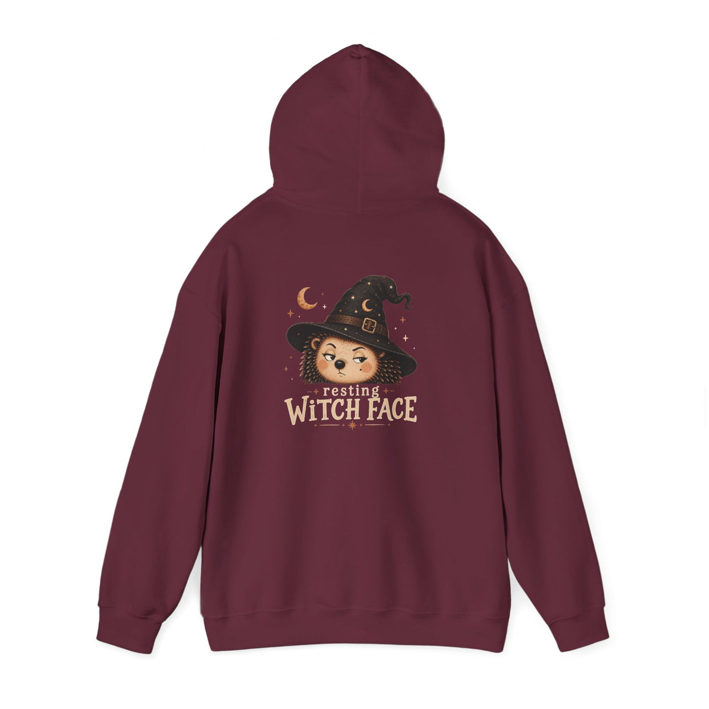 Halloween Hoodie - "Resting Witch Face" Funny Fall Graphic Comfort