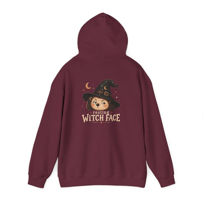 Halloween Hoodie - "Resting Witch Face" Funny Fall Graphic Comfort