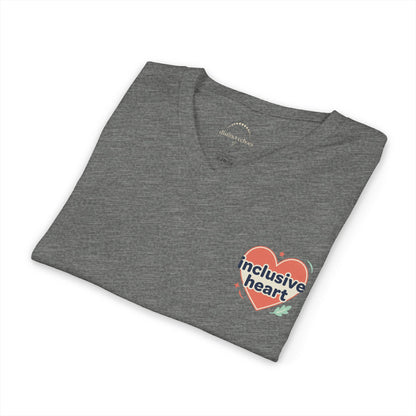 Inclusive Heart V-Neck T-shirt