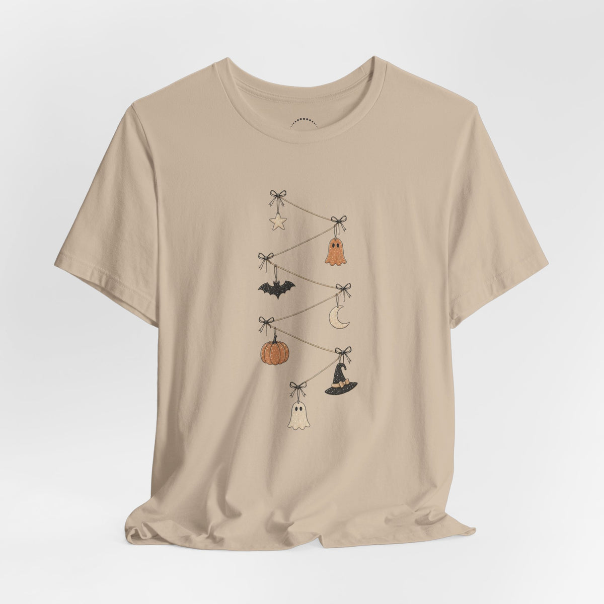 Halloween Garland Tee — Mini Charms Elevated Graphic T-Shirt