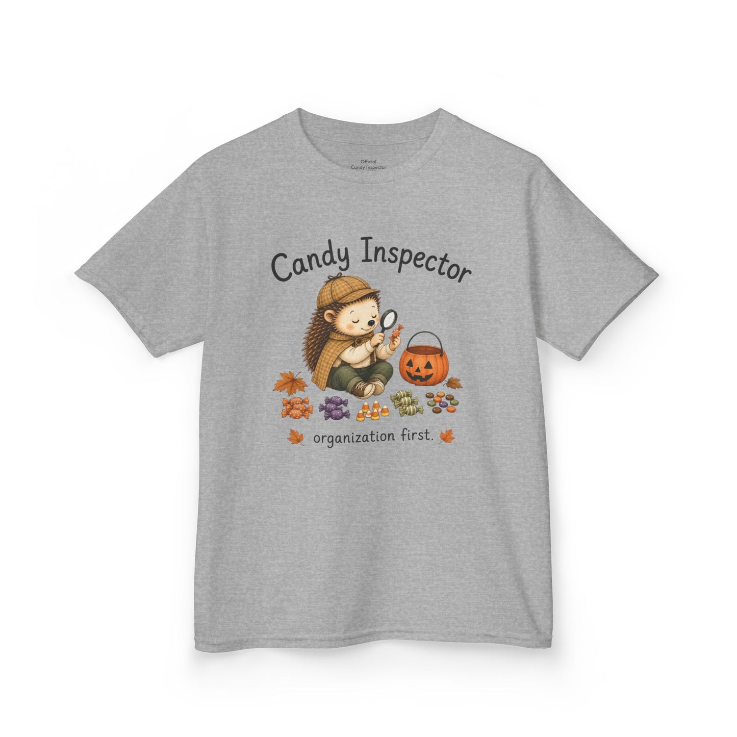 Youth T-Shirt — "Candy Inspector" Halloween Trick-or-Treat Shirt